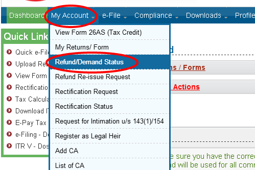 check Income Tax Refund Status Online