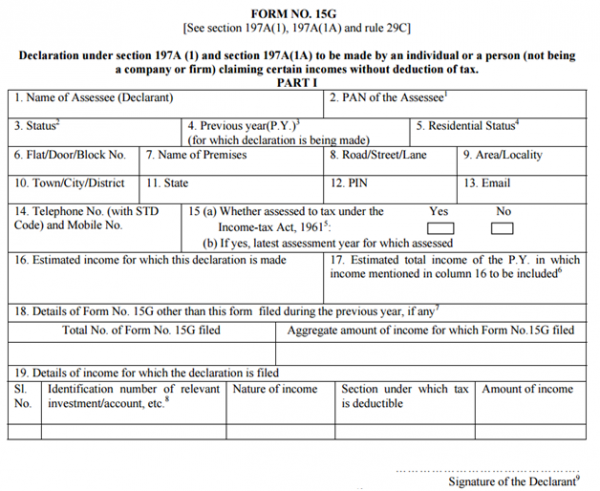 How to Fill Form 15G online for EPF Withdrawal? - E-filing of Income ...