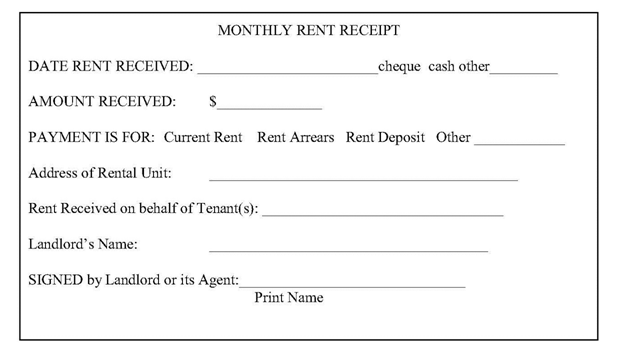 house rent receipt for income tax exemption